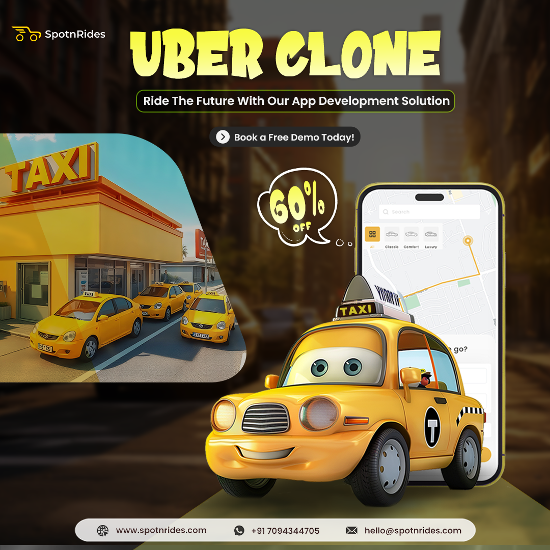 Ride the Billion-Dollar Wave with SpotnRides Uber Clone